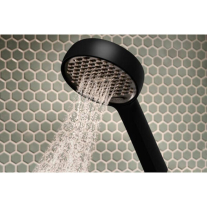 Coloană de duș Hansgrohe, Activera S, cu baterie termostatică Ecostat Fine, negru mat